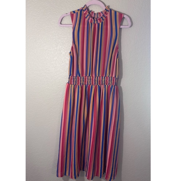 ModCloth Savor The Occasion Dress Striped Multicolor - Picture 3 of 6